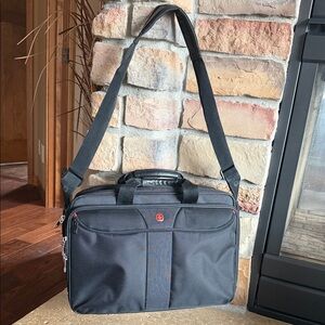 SwissGear Black Laptop Bag & Red Details Trolley Sleeve